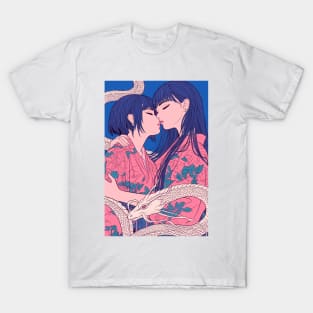 Geisha Lovers and Snake 6906 T-Shirt